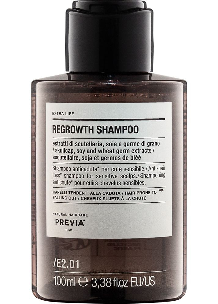 Шампунь против выпадения волос E2.01 Regrowth Shampoo 100 мл Previa (336918035)