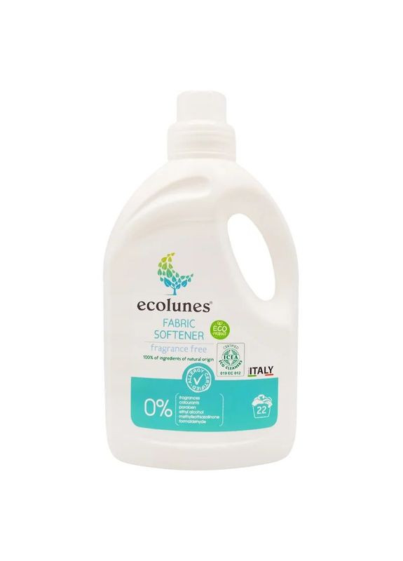 Гіпоалергенний органічний пом'якшувач тканини без запаху 1000 мл FI0909 Ecolunes (282980555)