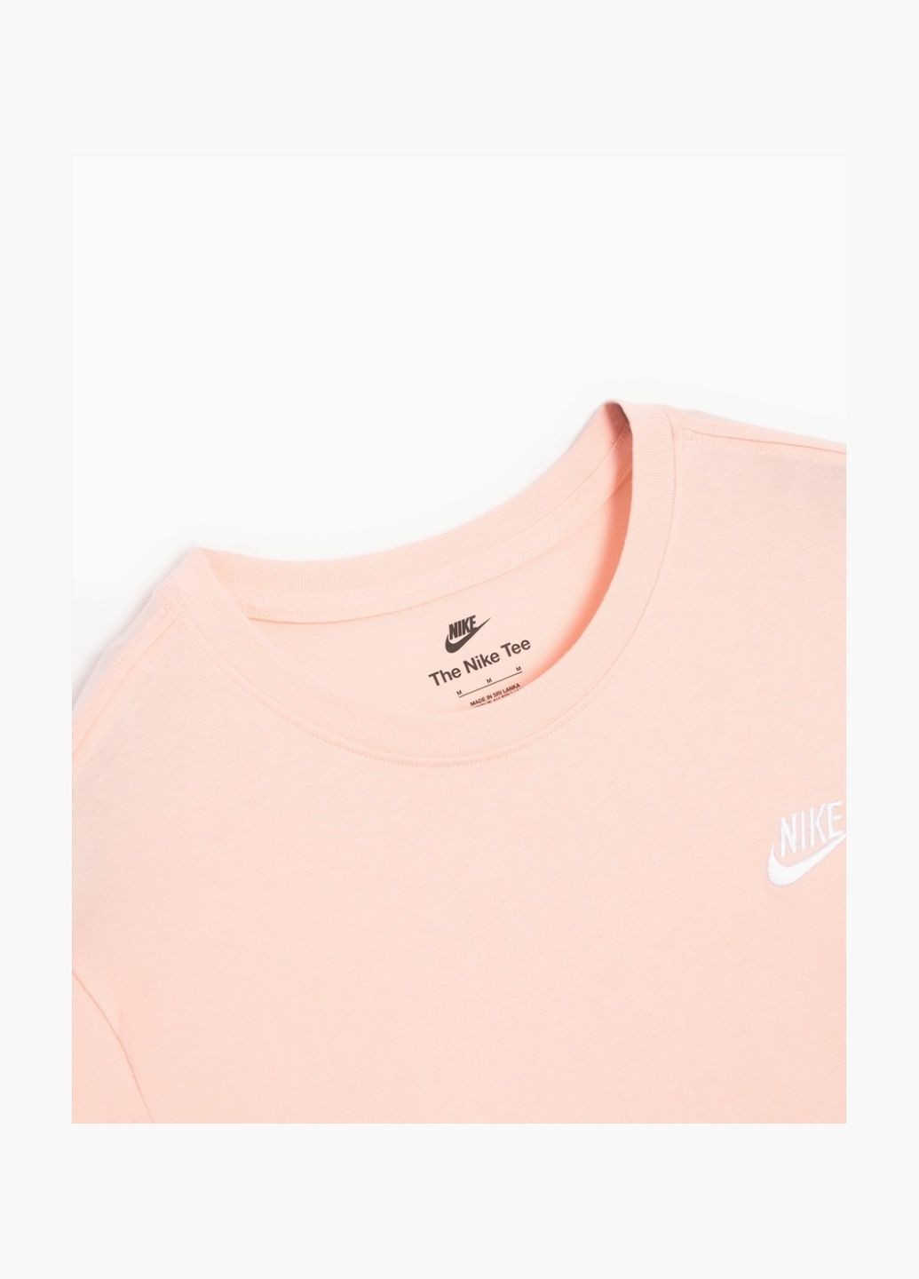 Персикова футболка чоловіча sportswear club t-shirt peach ar4997-686 Nike