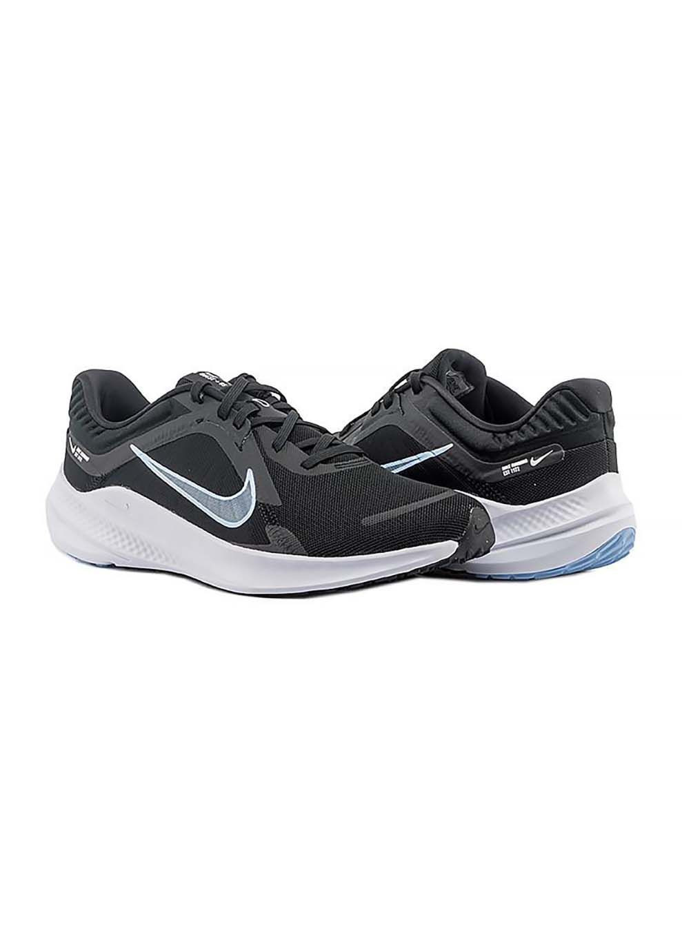 Черные демисезонные мужские кроссовки quest 5 черный Nike