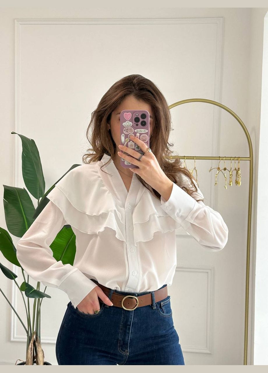 Белая блуза No Brand