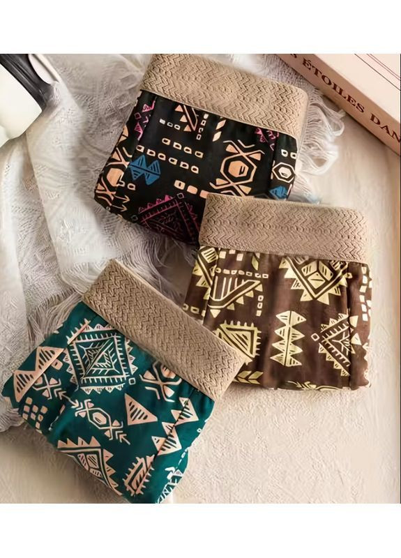 Трусы мужские боксерки с красивым принтом. Набор 3 шт No Brand (362590098)