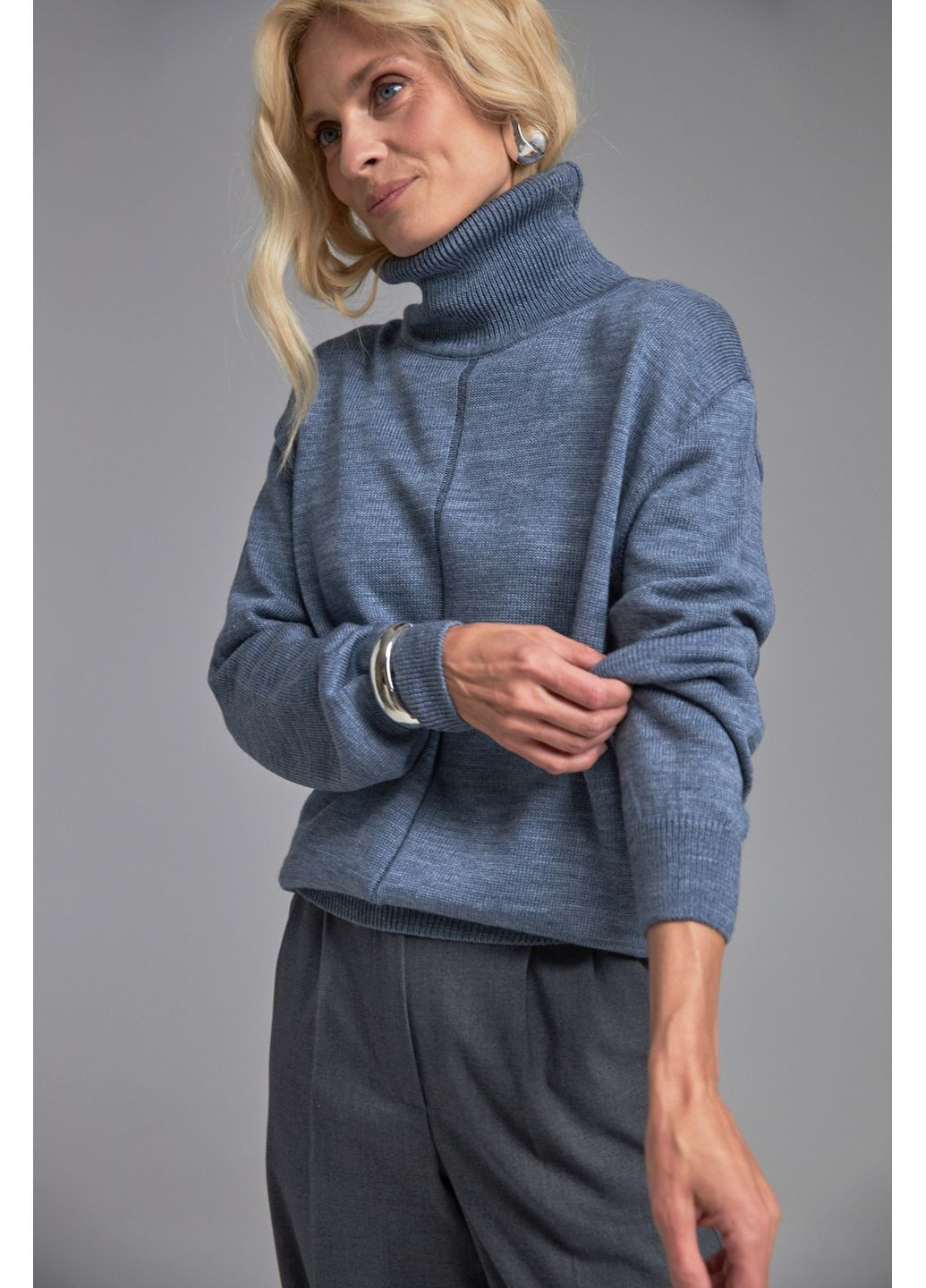 Синий свитер 2874 Triko Bakh