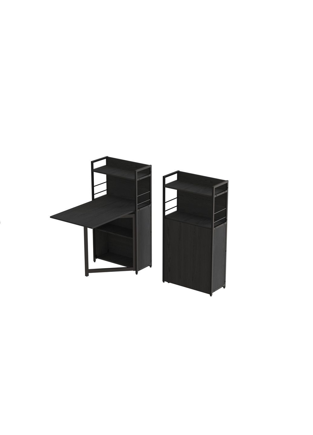 Стол книга с этажеркой Практик 1 1200x640x990 Черный металл ДСП 16 мм (FRD-104613) Ferrum-decor (360644702)