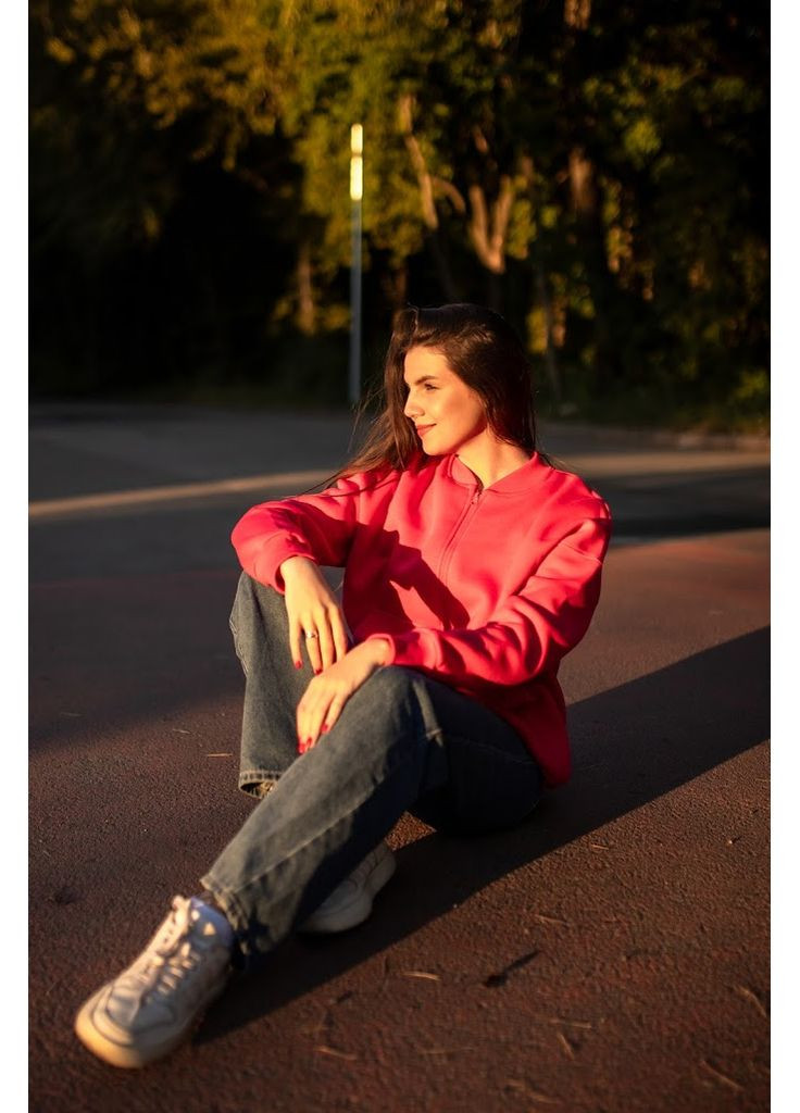 Красный зимний джемпер женский hc (h001-8374-025) Носи своє