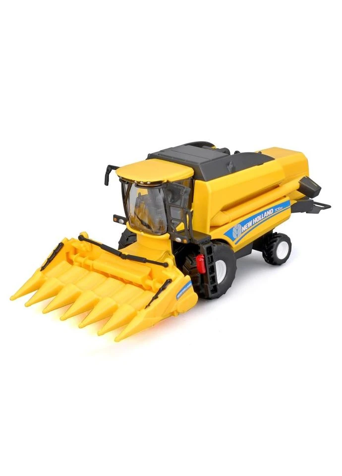 Автомодель комбайн Зерносборный "New Holland TC5.90" Bburago 18-31722 (1:24) Toysi (391043169)