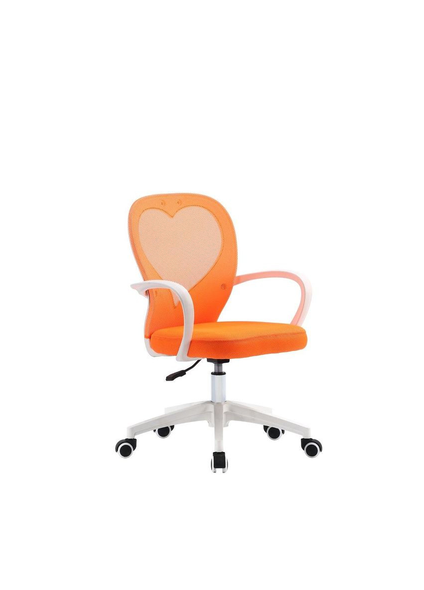 Кресло поворотное STACEY оранжевое/белый каркас Intarsio (365461338)