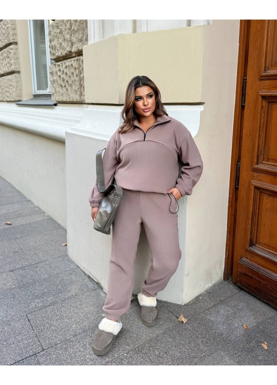 🔥Стильний прогулянковий костюм двійка (штани + кофта), двосторонній теплий фліс — ЗАМІРИ В ОПИСІ🔥 DK/DL Мода без кордонів (370493397)