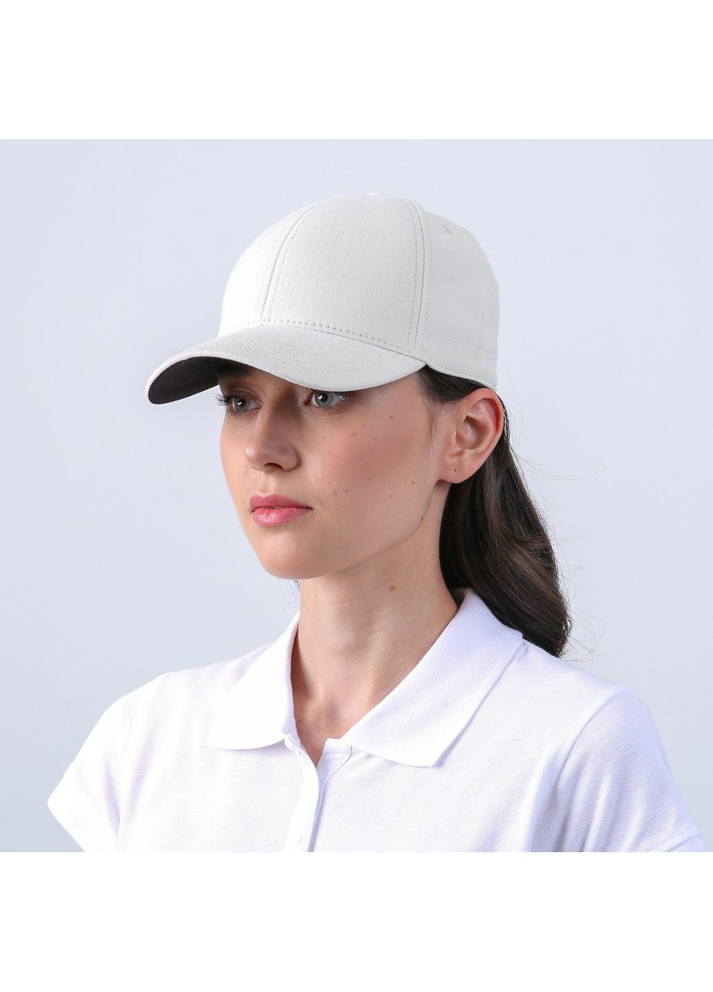 Бейсболка с регулятором женская коттон молочная АРДЕН LuckyLOOK 810-976 (335833638)
