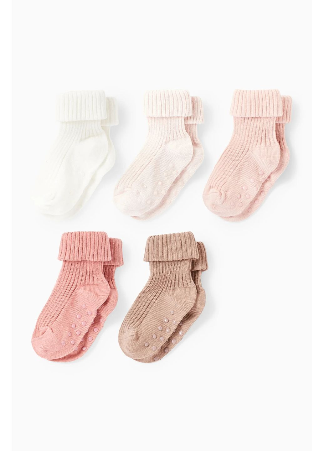 Комбіновані комплект шкарпеток (5 пар) C&A однотонні (365716387)