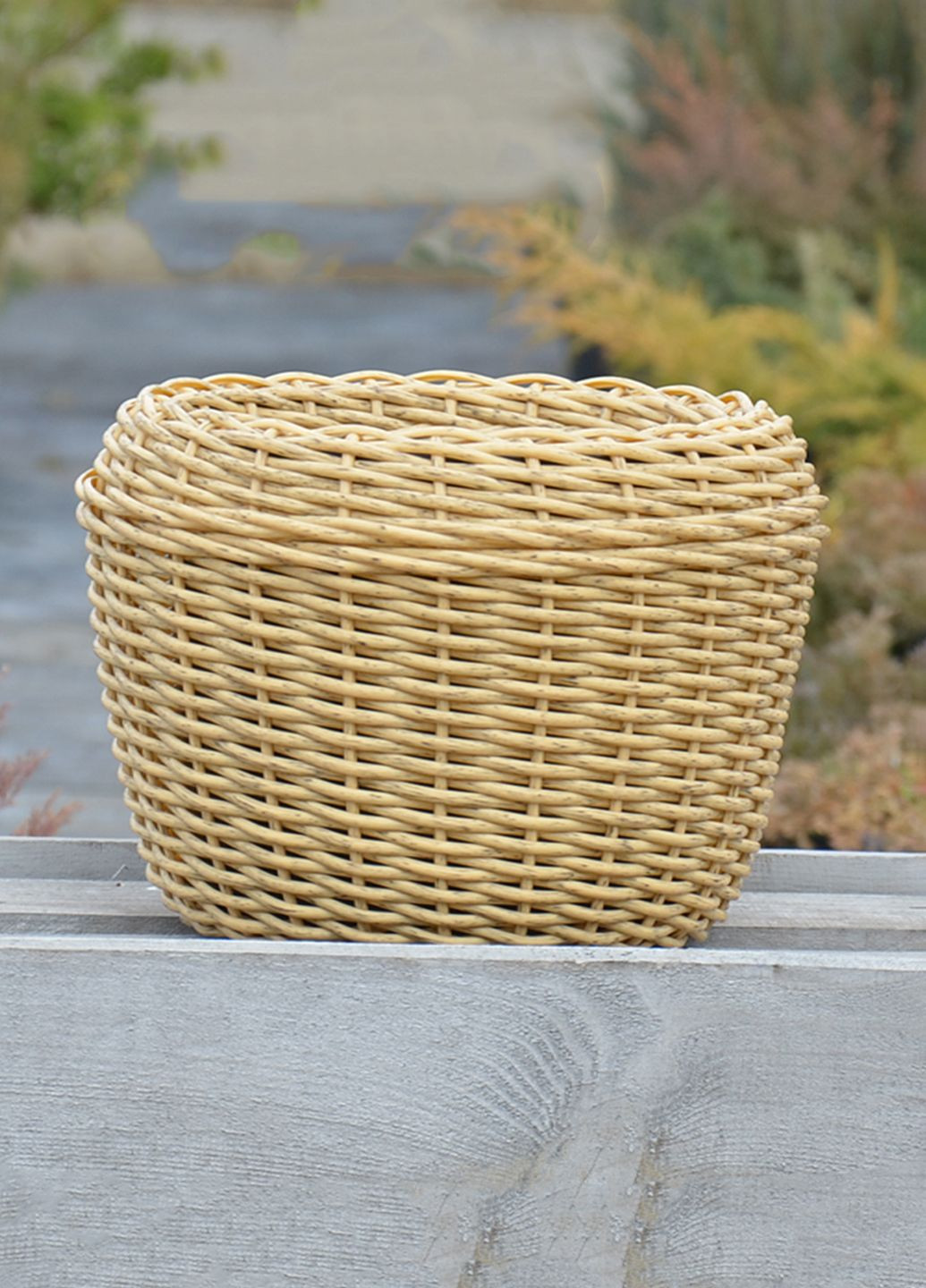 Кашпо 12 літрів (горщик для квітів та рослин),Вазон із штучного ротангу ручної роботи. Handmade (329193747)