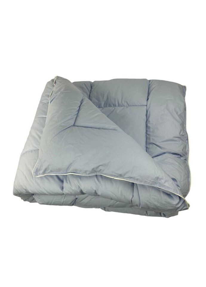 Ковдра двоспальна закрита Лебединий пух 20323 175х215 см синя Arda (328391692)