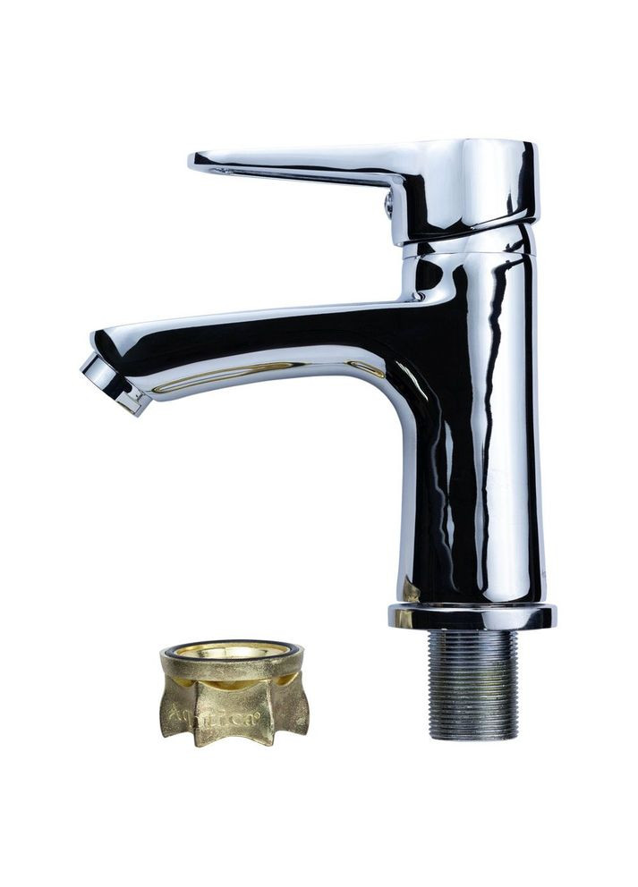 Смеситель HK Ø35 для раковины литой на гайке HK-1A130C AQUATICA (365595472)