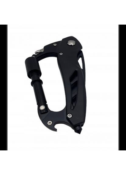 Карабин Мультитул с Ножом 6 в 1 Черный JB Tacticals (336550240)