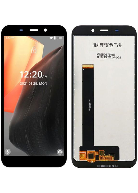 Дисплей + сенсор WP12 / WP12 Pro Black - p/n: Y89188 V01 Oukitel (356116985)