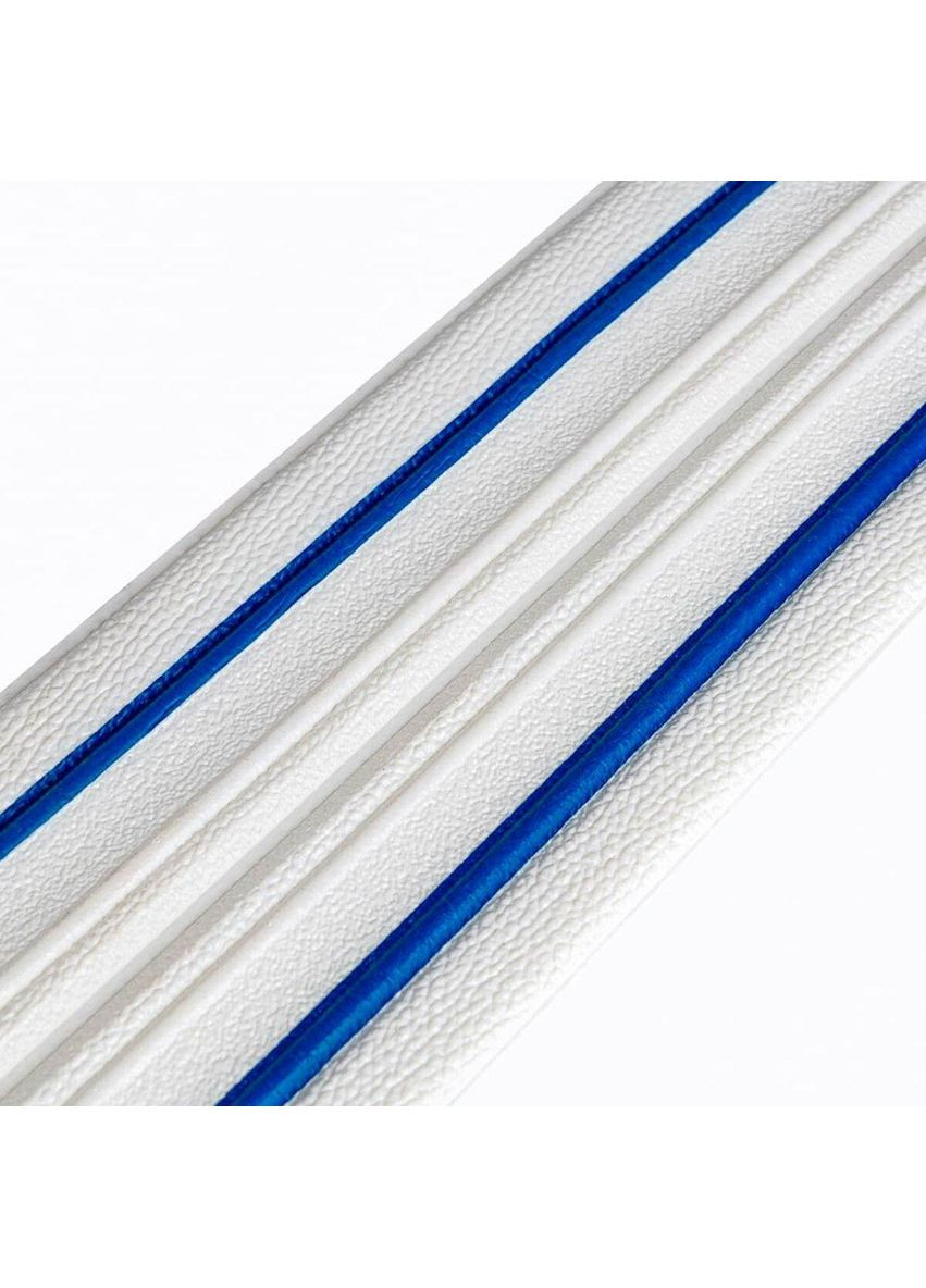 Плінтус РР самоклеючий 2300х140х4мм з синьою смужкою (D) SW-00001811 Sticker Wall (351461360)