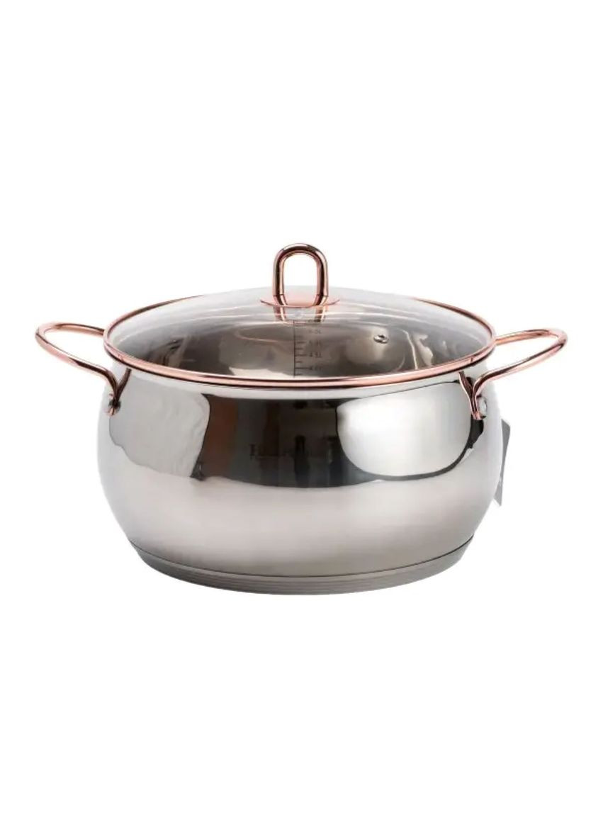 Набір каструль з нержавіючої сталі 3 штуки 6,1/2,6/3,6 л, хром HP33525W Yiwu (353502582)