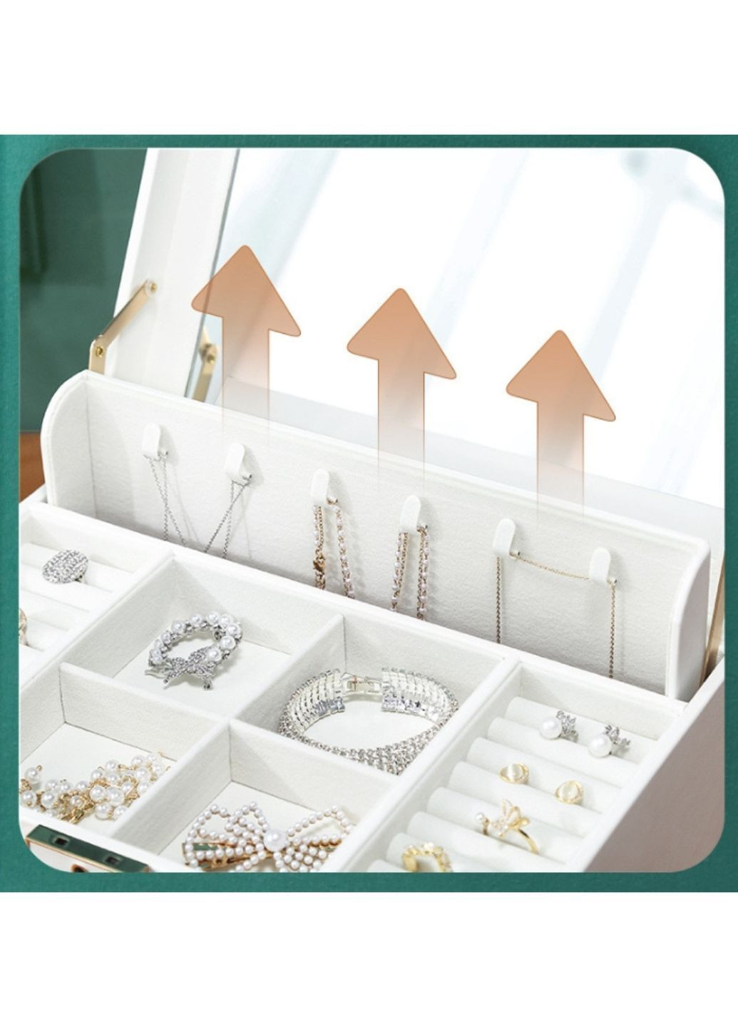 Шкатулка для украшений Мятная (ШДД-31-1) No Brand (371809851)