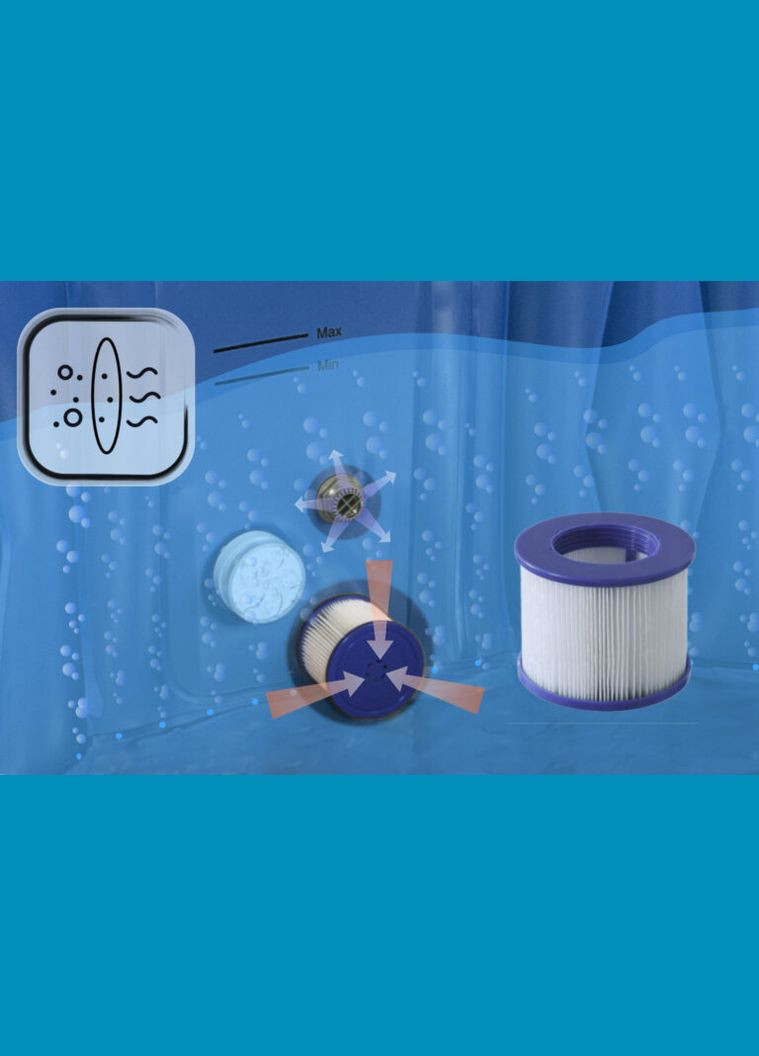 Джакузи-SPA надувное LATTE 6-местное Thunder (332202238)