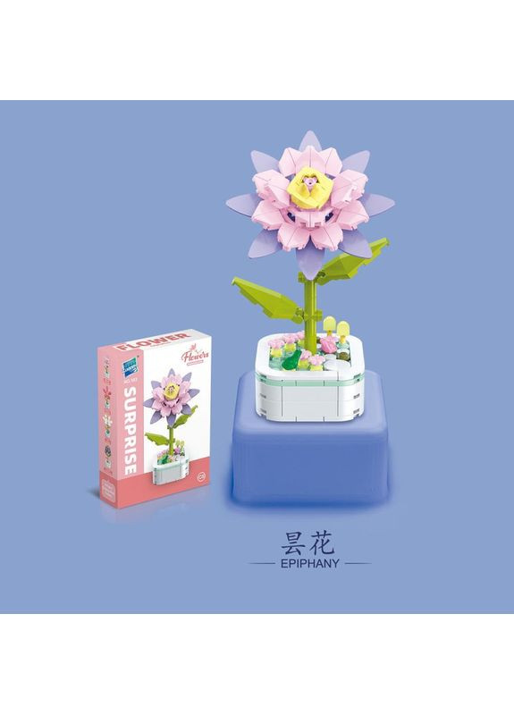 Конструктор блоковий дитячий фігурка Квітка Кактус 162 деталі No Brand (359502494)