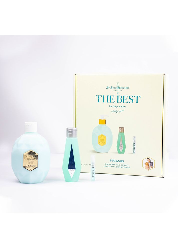 Набор PEGASUS кондиционер 500 мл, PEGASUS шампунь (пробник), PEGASUS духи (пробник) (8022767058720) Iv San Bernard (364749257)