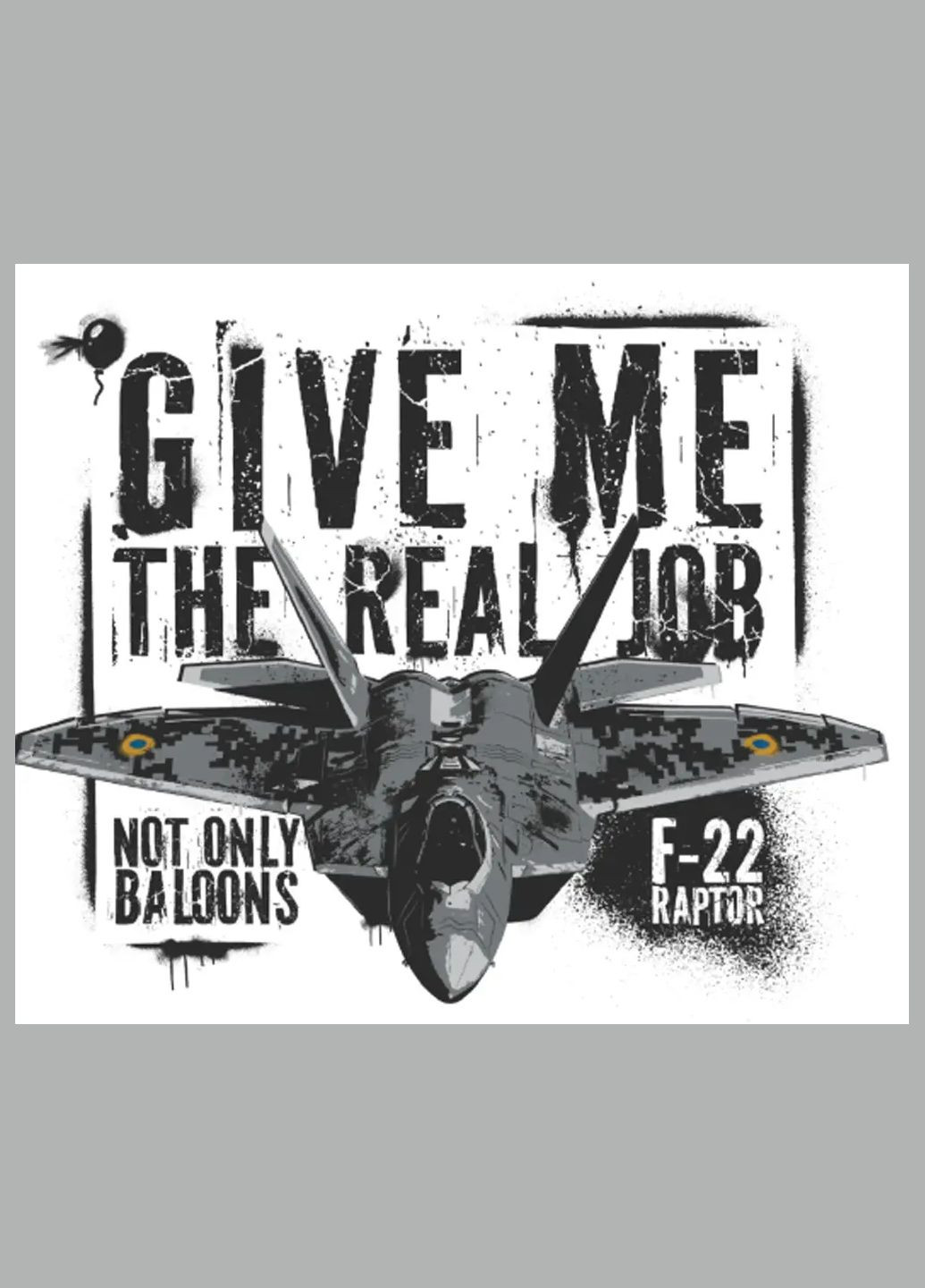 Біла футболка aviatsiya halychyny f-22 white No Brand