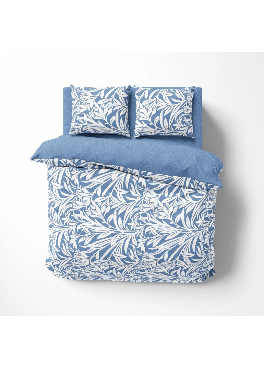 Євро комплект постільної білизни Бязь з наволочками 70*70 см, 115 гр/м2 Light Blue Fantasy Синій (19810200215) ТЕП (365851761)