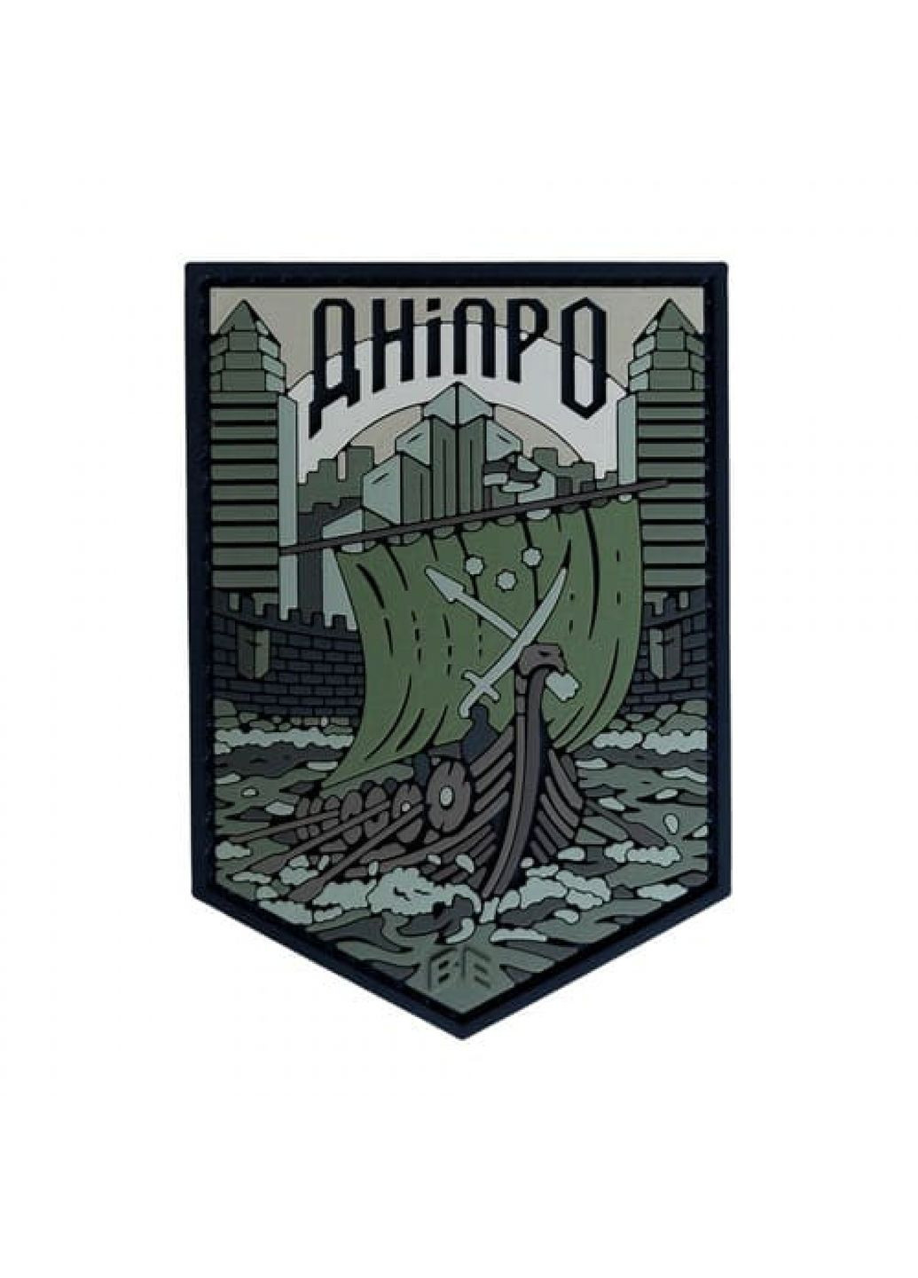 ПВХ Патч (шеврон) "Дніпро" олива (1037) Dobroznak (367723983)