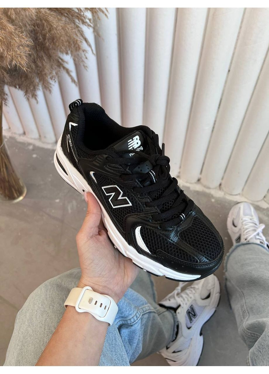 Чорно-білі всесезонні кросівки 530 black white 40 New Balance