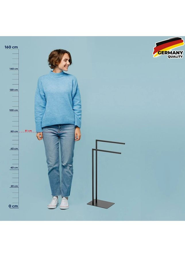 Полотенцедержатель Style 30х20х81 см Черный (22495) Kela (368597466)