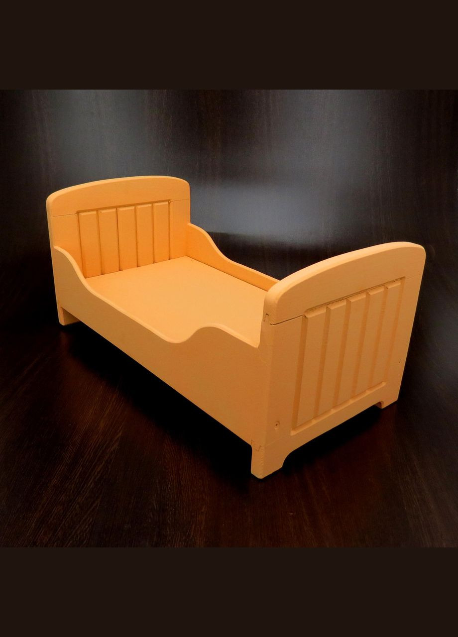 Кровать для кукол из дерева Эсмеральда грейпфрут (КРТ-000454) No Brand (328606035)