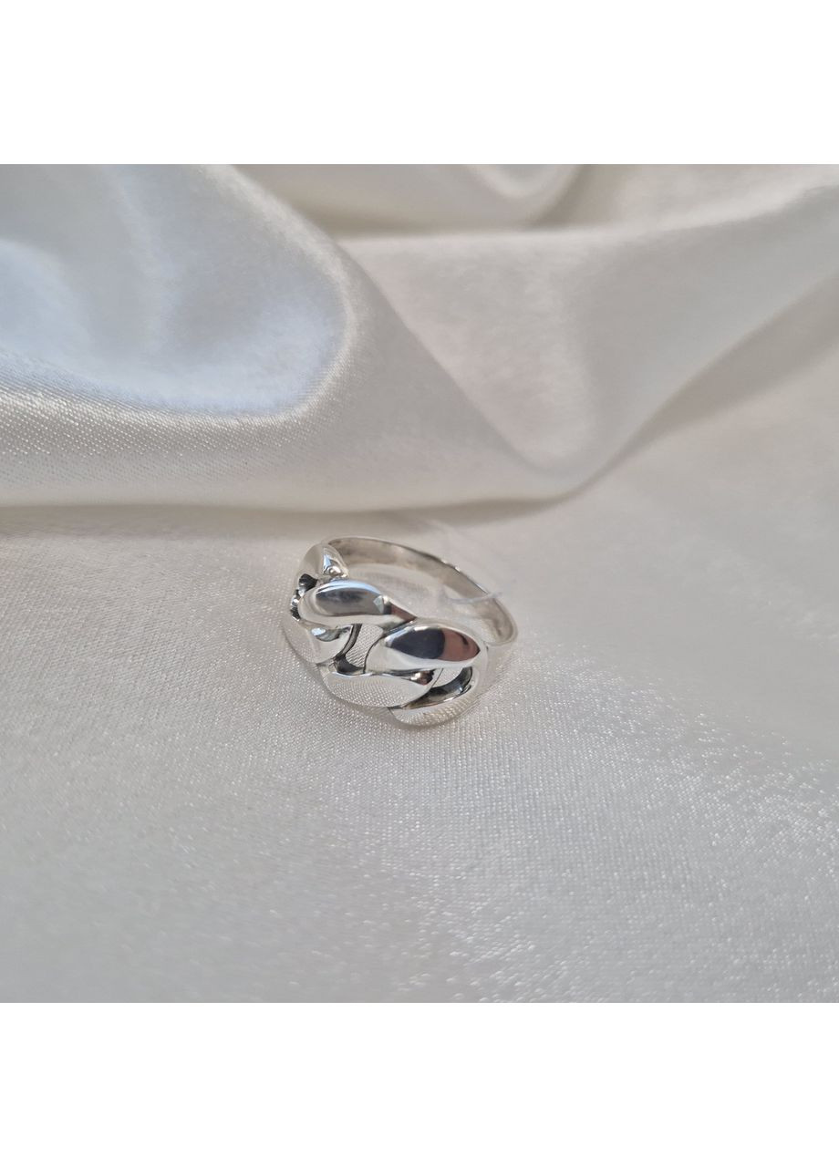 Серебряное кольцо без камней Цепь размер черненное серебро 925 пробы 1922к 4.96г Nobrand (367268844)