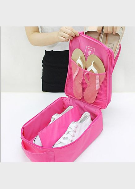 Органайзер для взуття дорожній сумка Monopoly Travel Series. QP-598 Колір: рожевий No Brand (366238842)