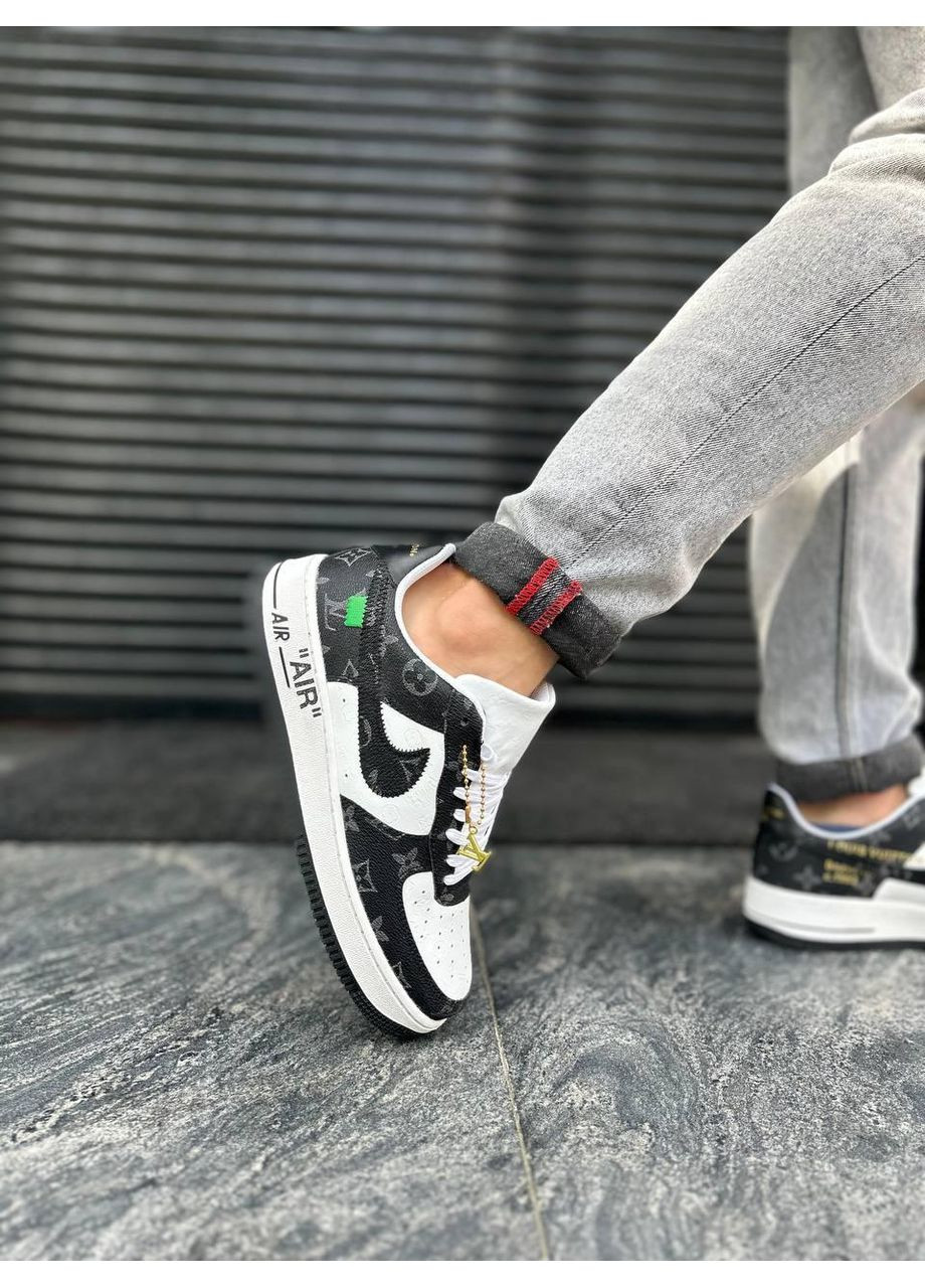 Белые демисезонные кроссовки мужские nike air force 1 low x louis vuitton найк аир форс 1 премиум No Brand