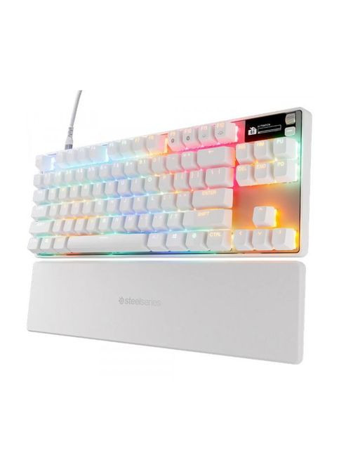 Клавиатура Apex Pro TKL Gen 3 HyperMagnetic OmniPoint 3.0 OLED USB UA White (64898) SteelSeries Apex Pro TKL Gen 3 HyperMagnetic OmniPoint 3.0 OLE (356149596)