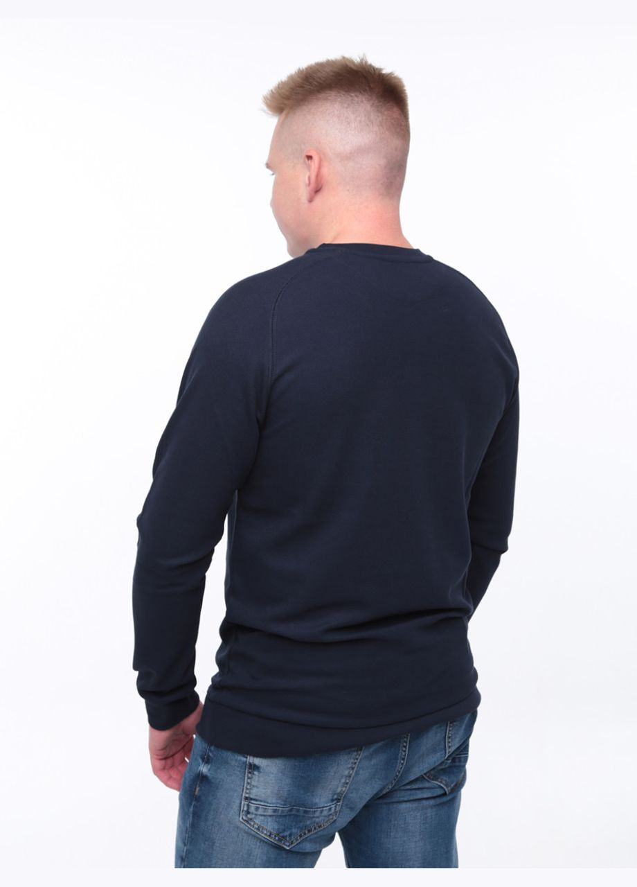 Темно-синий свитшот мужской темно-синий тонкий однотонный JEANSclub однотонный (306816604)
