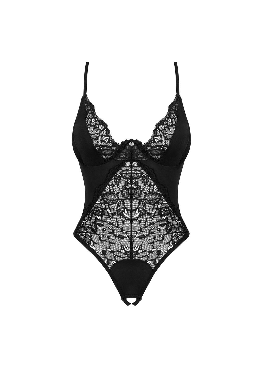 Мереживний боді з відкритим доступом Bellastia чорний, Obsessive (335833449)