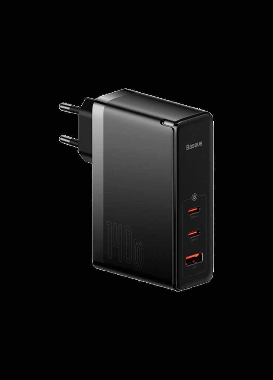 Мережевий зарядний пристрій GaN5 Pro 3 порта, USB + TypeC 140W (CCGP100201) Baseus (279554170)