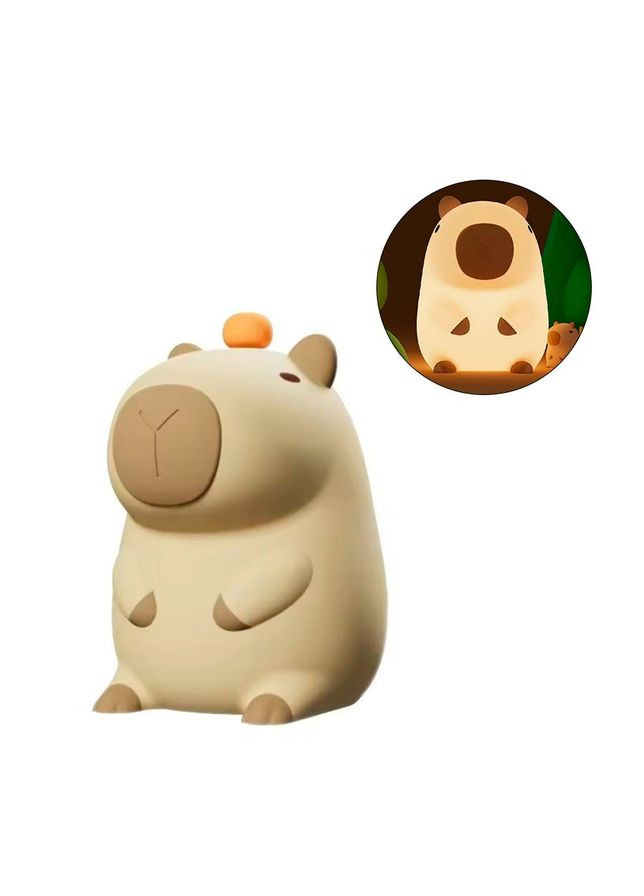 Ночник капибара, сенсорный, 13см Home (364839925)