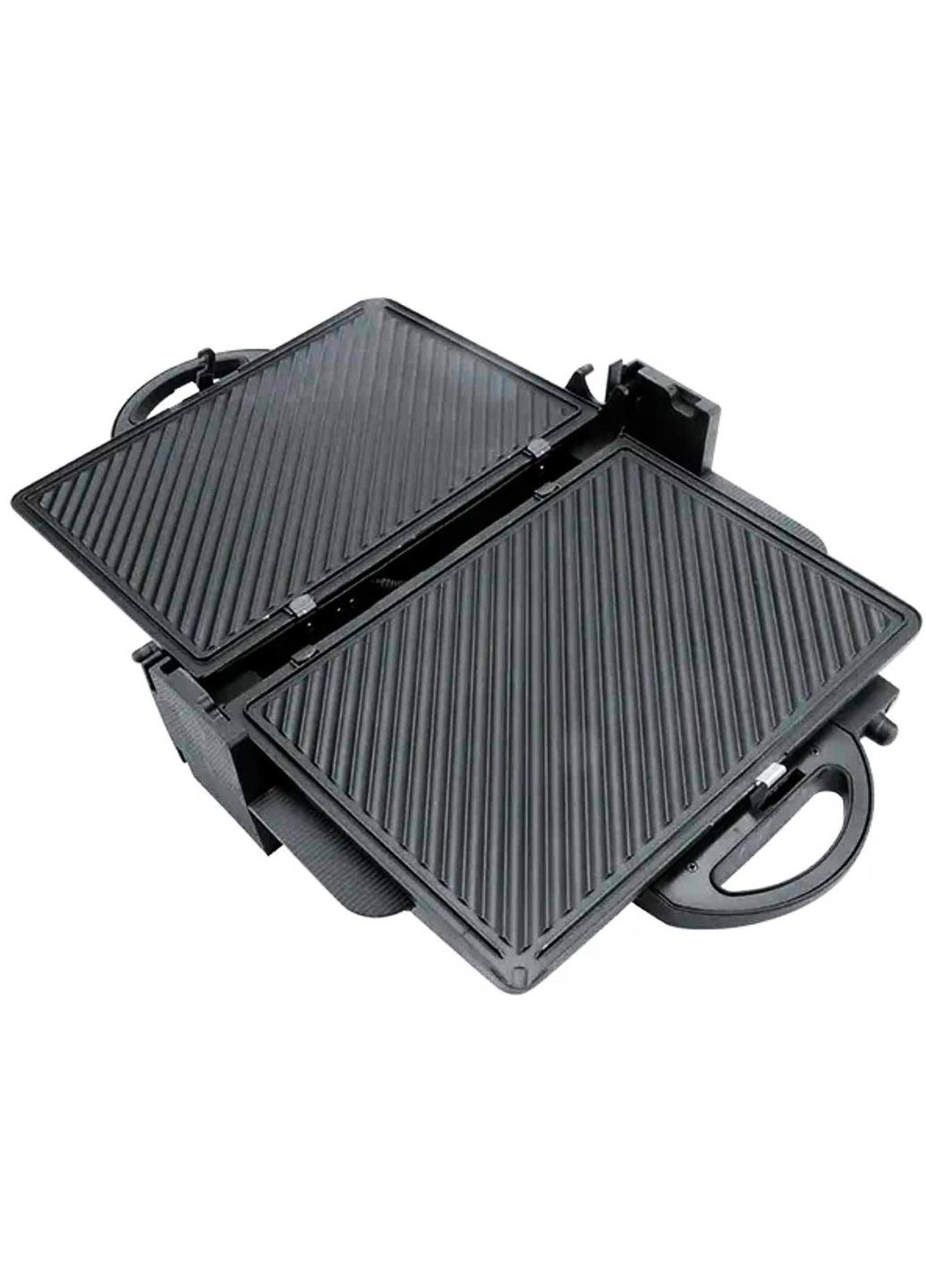 Прижимной контактный гриль MR-717 домашний электрогриль сэндвичница бутербродница 1900 Вт Черный Maestro (297330745)