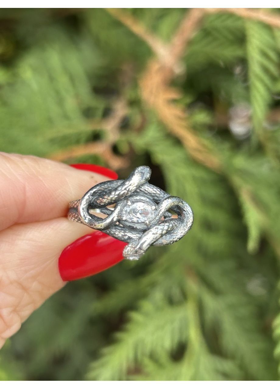 Кольцо серебряное Змея 320, размер No Brand (361225125)