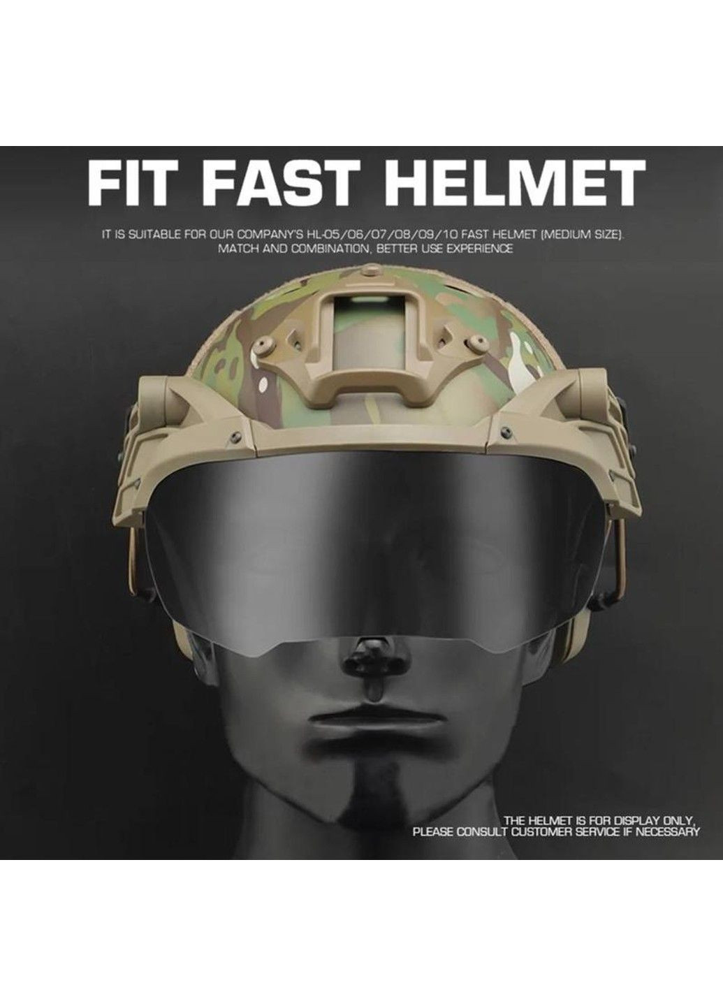 Тактичні захисні окуляри Vulpo фліп із затемненим склом (Оливковий) No Brand (331639822)