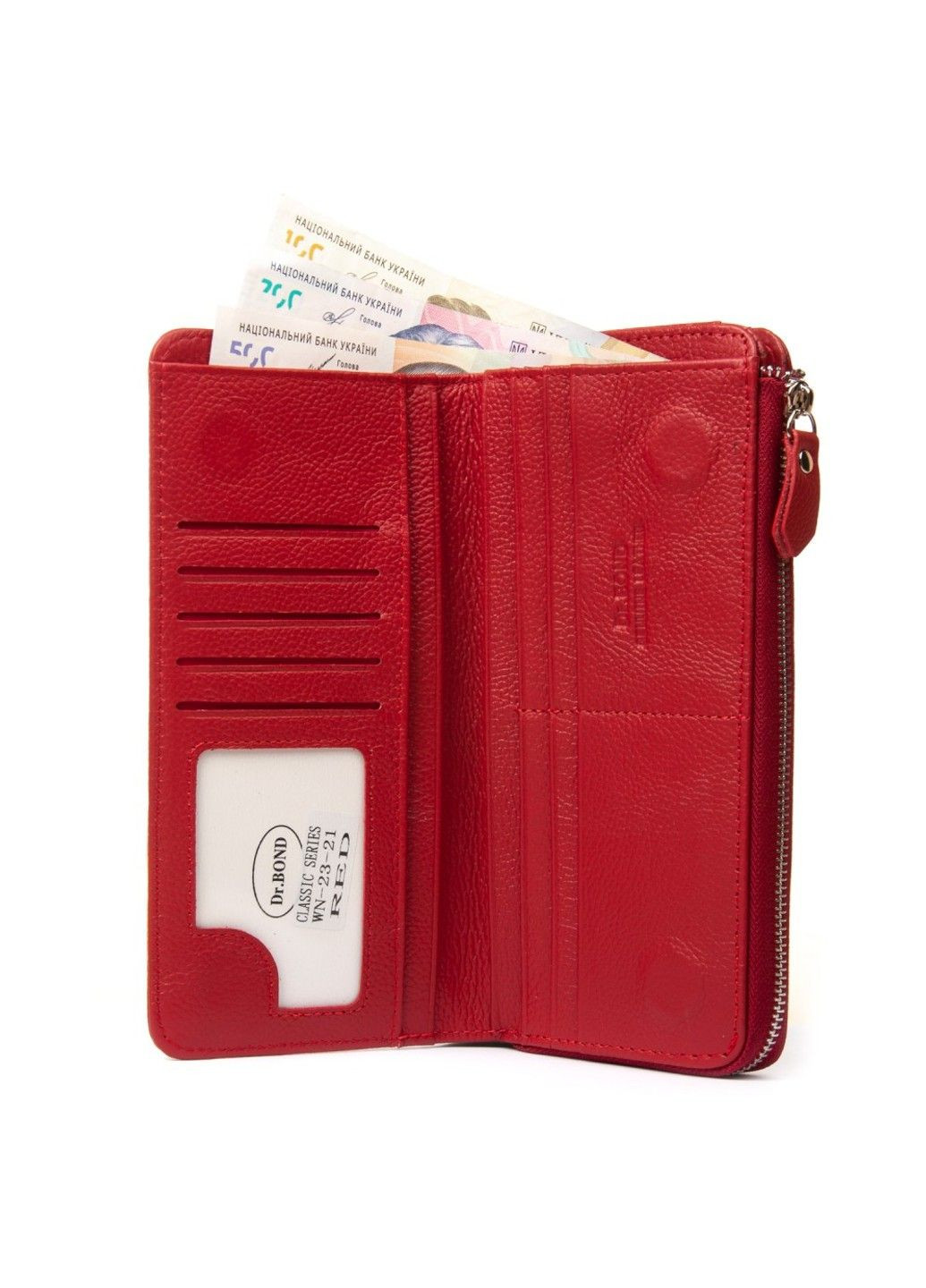 Женский кожаный кошелек Classik WN-23-21 red Dr. Bond (296618850)
