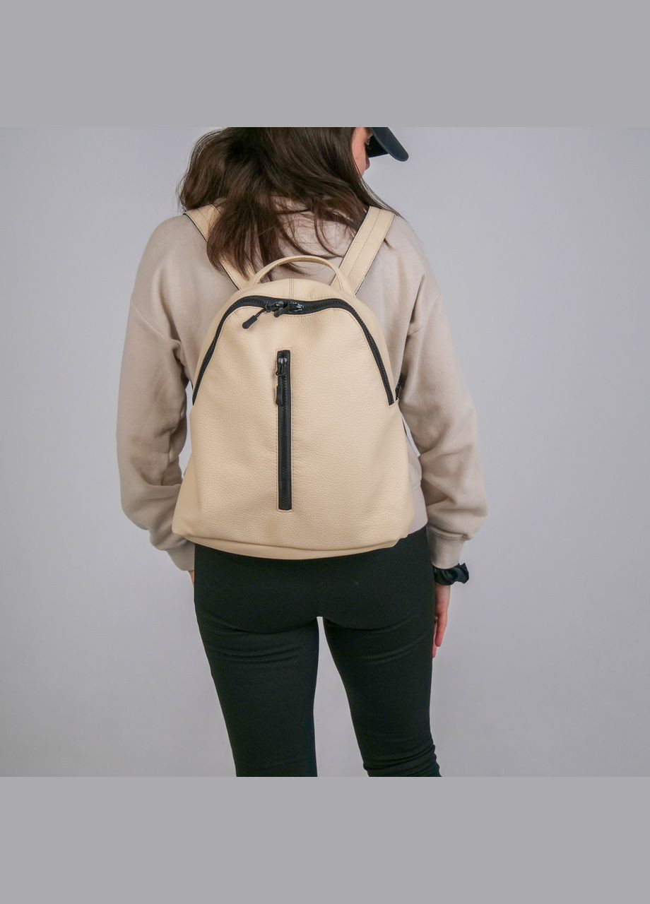 Компактний жіночий рюкзак в екошкірі, молочний колір ToBeYou like (293247138)