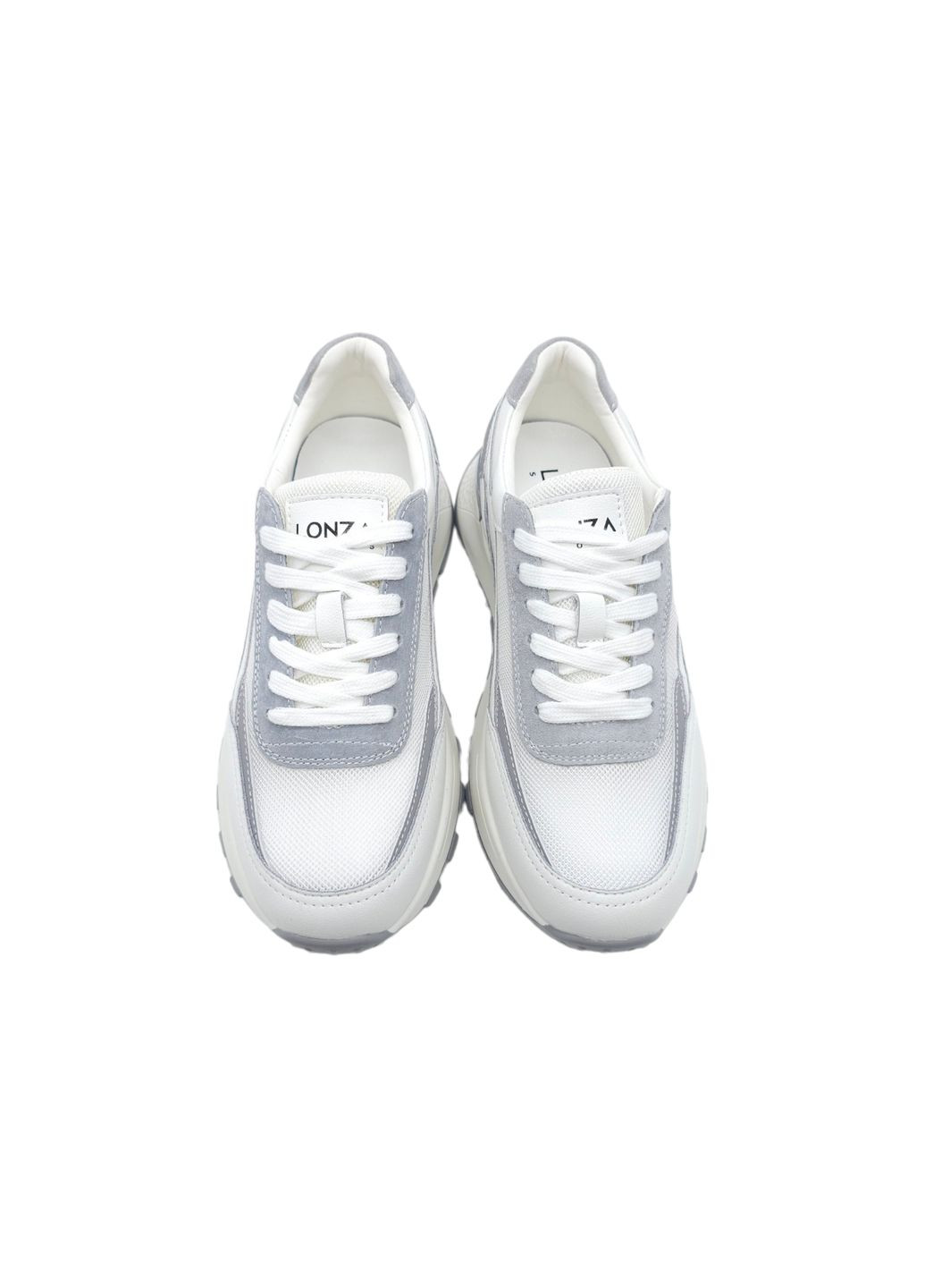 Білі всесезонні жіночі кросівки білі шкіряні l-10-54 23 см (р) Lonza