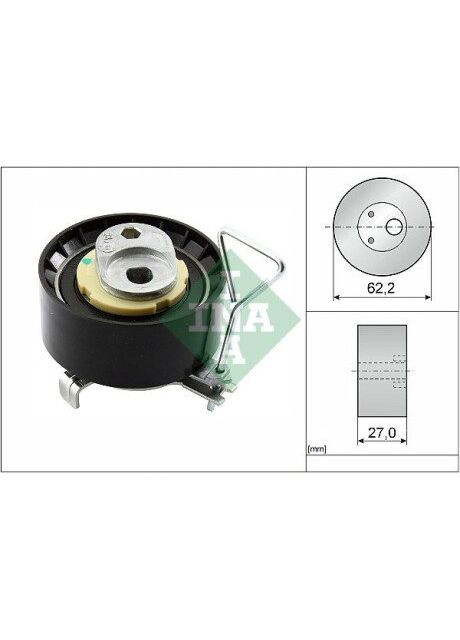 Ролик натяжной ремня ГРМ 531 0928 10 Ina (342410633)