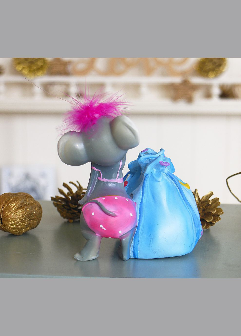 Копилка мышка гламур 13*11*10 см (026 A 0463) Гранд Презент (282743469)