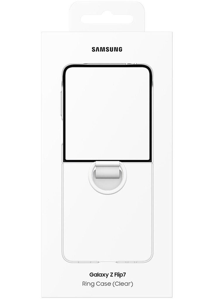 Чохол Flip 7 Ring Case Transparent (EF-QF766CTEGUA) (7157358) Samsung (360403935)