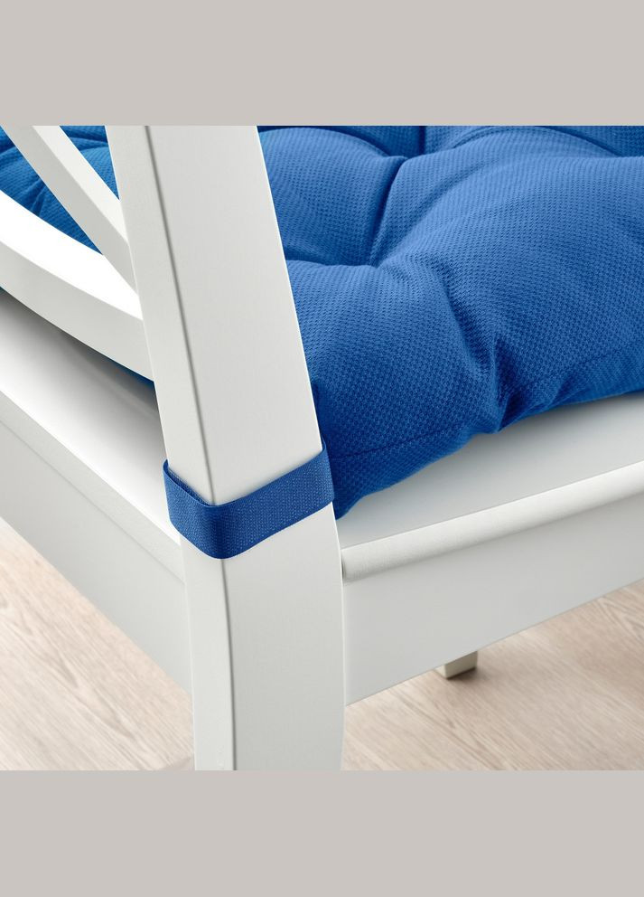 Подушка на стілець синій 40 см IKEA (272149848)