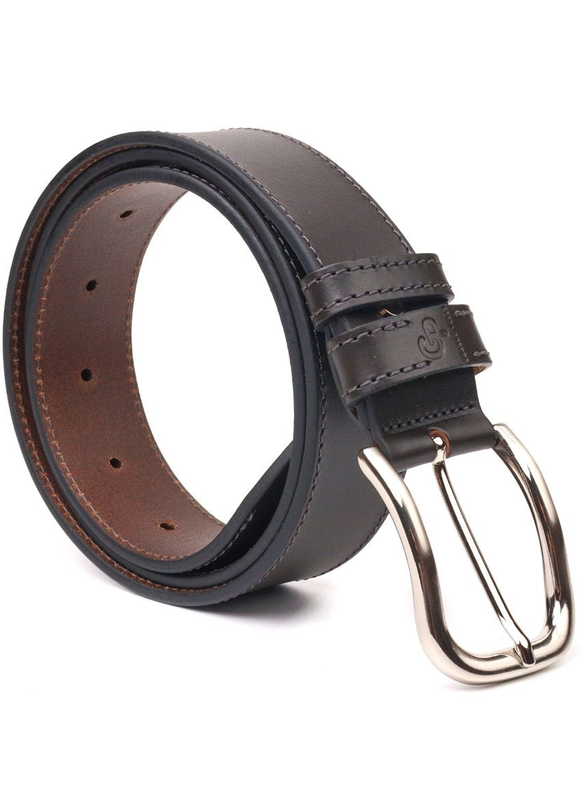 Красивый мужской ремень из натуральной кожи Grande Pelle коричневый (sku_21460) No Brand (327819472)